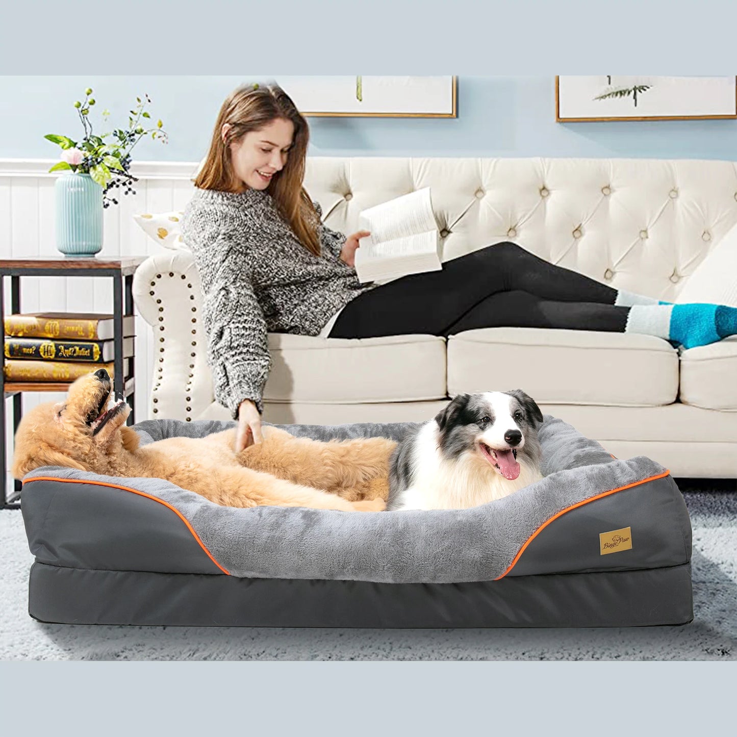 Letto Ortopedico per Cani in Memory Foam – Sfoderabile, Impermeabile e Ultra Morbido