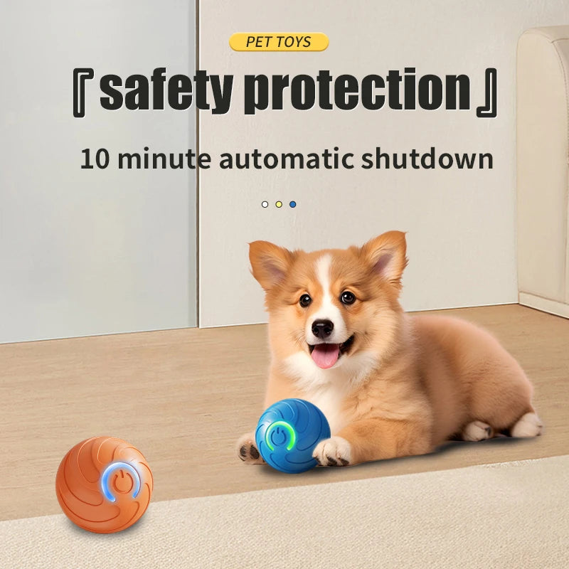 Palla Interattiva Elettronica per Cani e Gatti – Giocattolo Intelligente a Rotolamento Automatico Ricaricabile per Interni