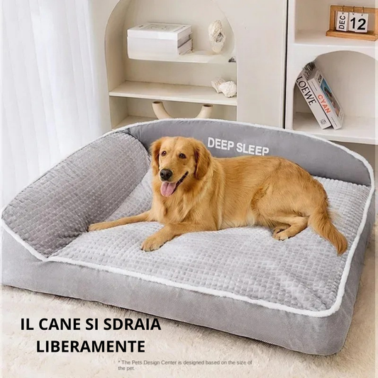 Cuccia Invernale Morbida per Cani e Gatti – Letto Traspirante in Velluto con Coperta, Lavabile e Confortevole