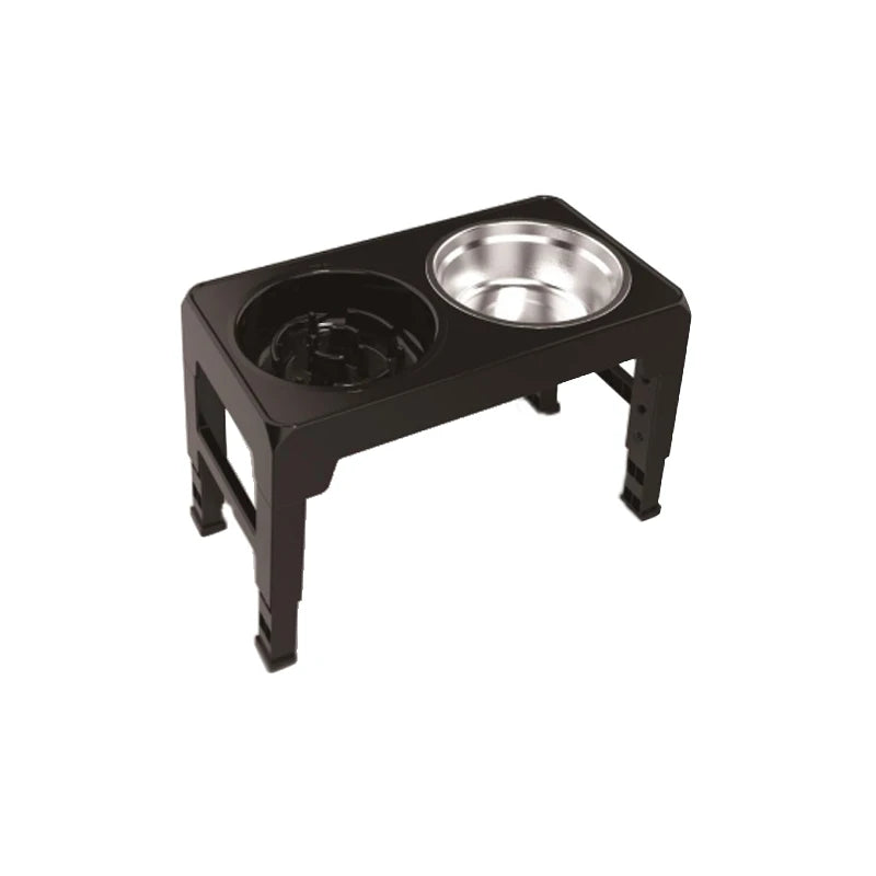 Ciotole Rialzate Regolabili per Cani – Doppia Ciotola in Acciaio Inox con Supporto Ergonomico per Cani di Taglia Piccola, Media e Grande
