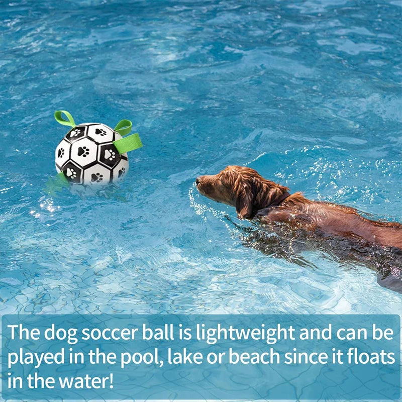 Palla da Calcio Interattiva per Cani – Giocattolo da Masticare per Allenamento all’Aperto e Dentizione
